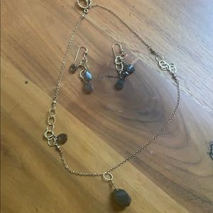 Necklace and earrings